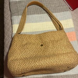 Eric Javits straw bag ~ cream and khaki colored